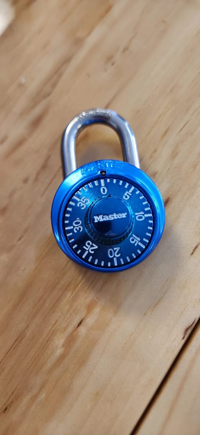 Master Lock Blue Combination Padlock