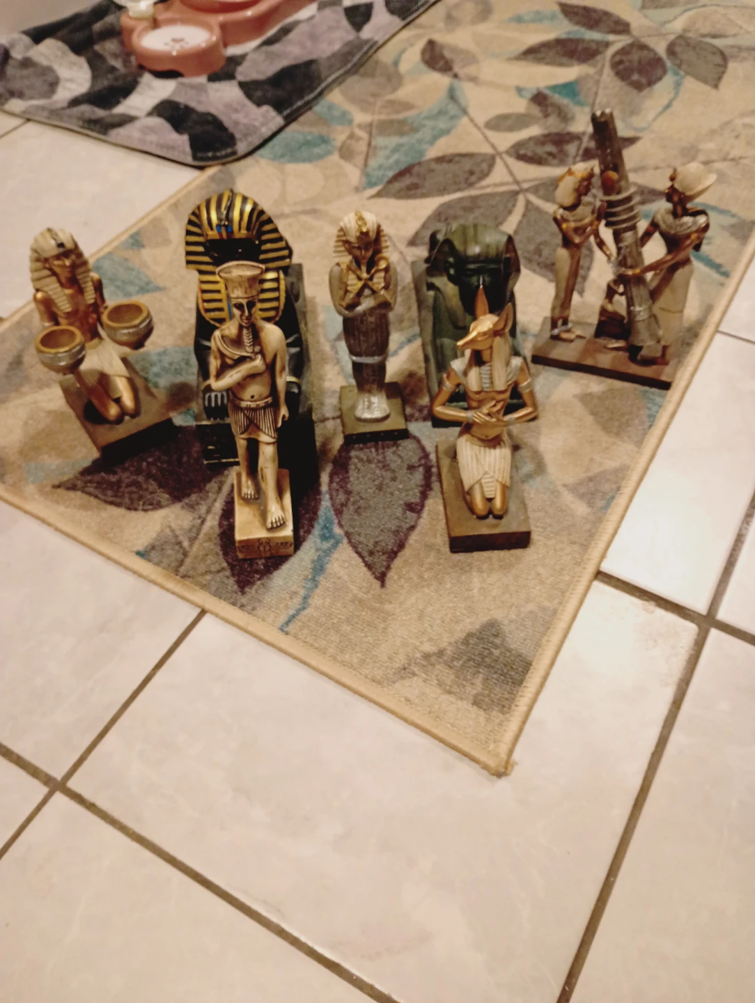 Collection of Egyptian-themed Figurines