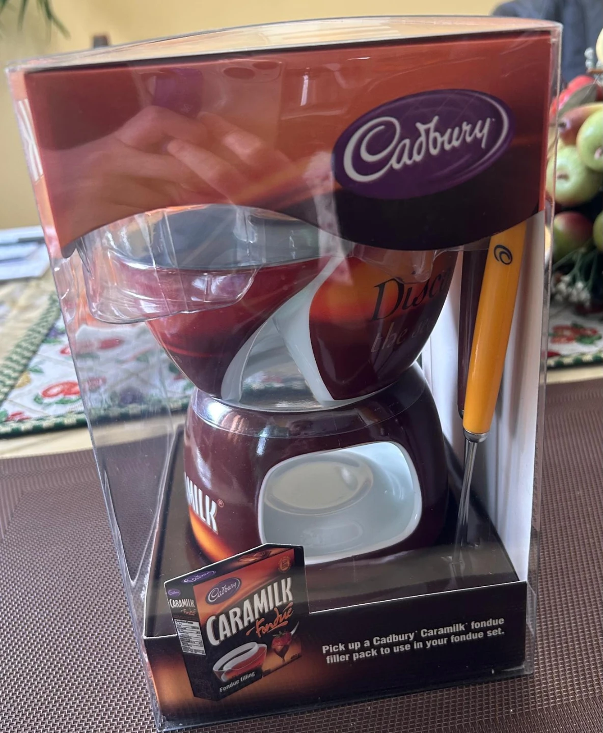 Cadbury Caramilk Ceramic Twin Fondue Gift Set