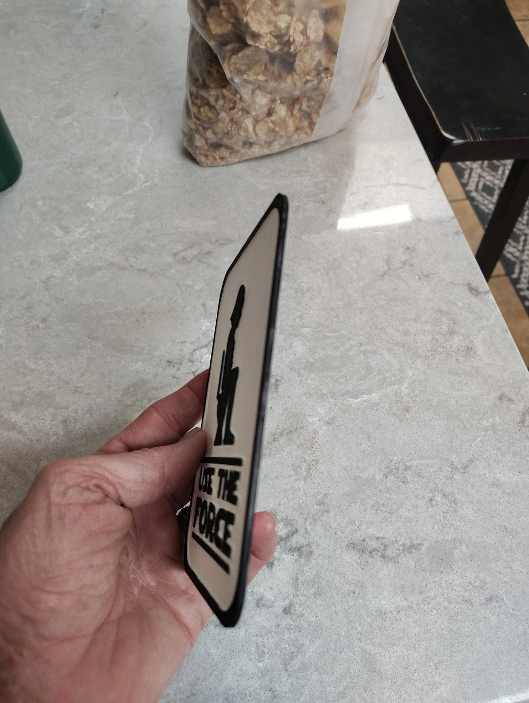 Use The Force 3D Printed Bathroom Sign - photo 3