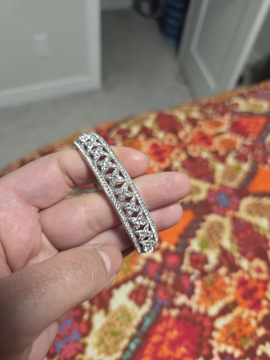Sparkly Rhinestone Bangle Bracelet