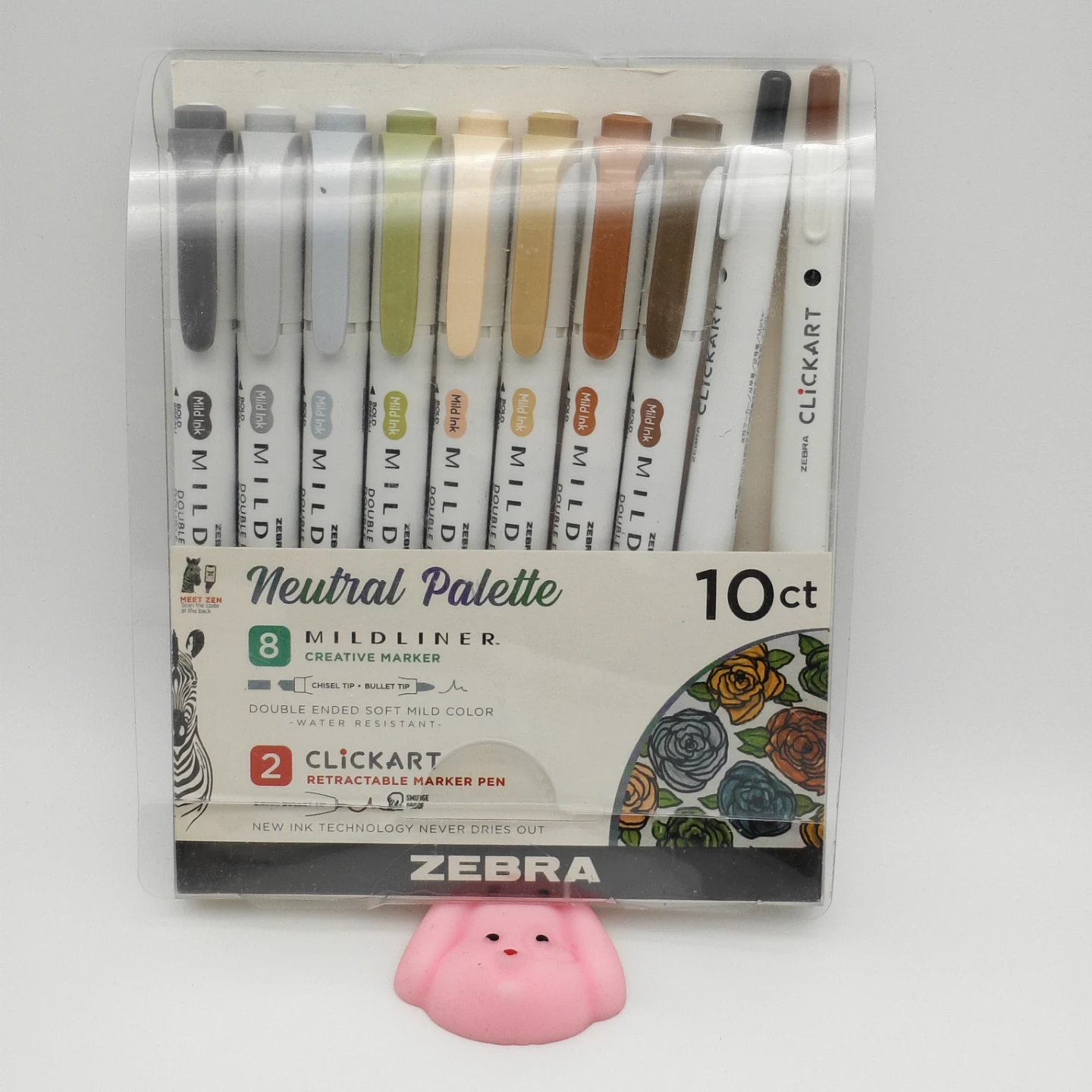 Zebra Mildliner Creative Markers - Neutral Palette (10ct)