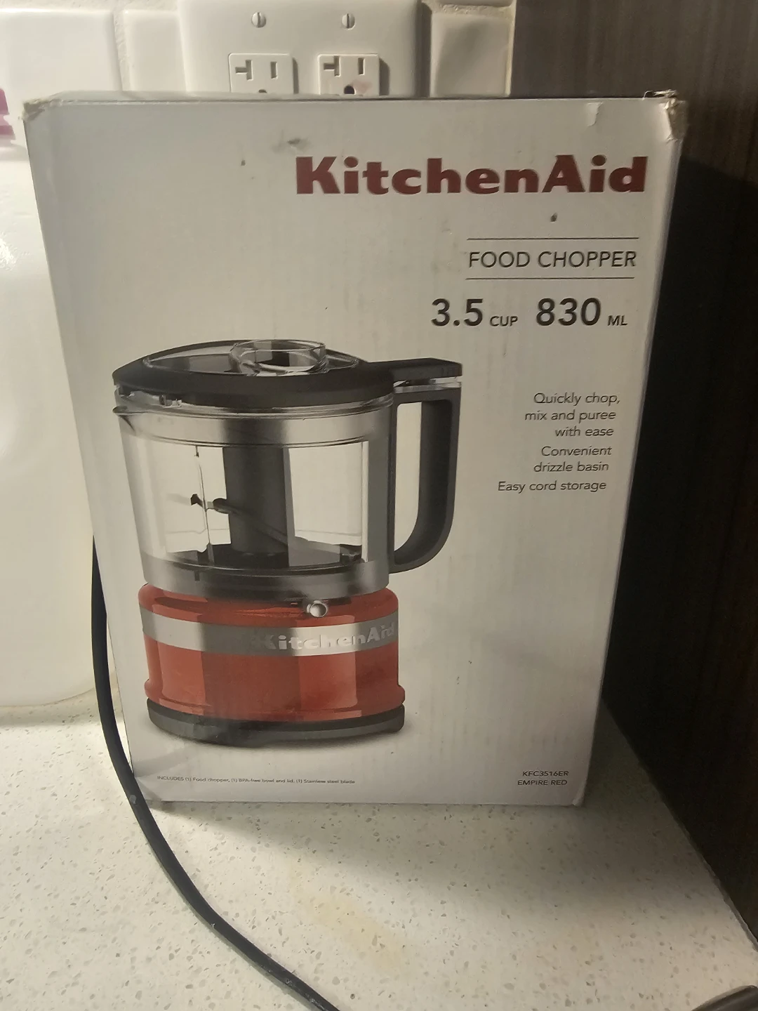 KitchenAid Food Chopper - 3.5 Cup / 830 ML - Empire Red