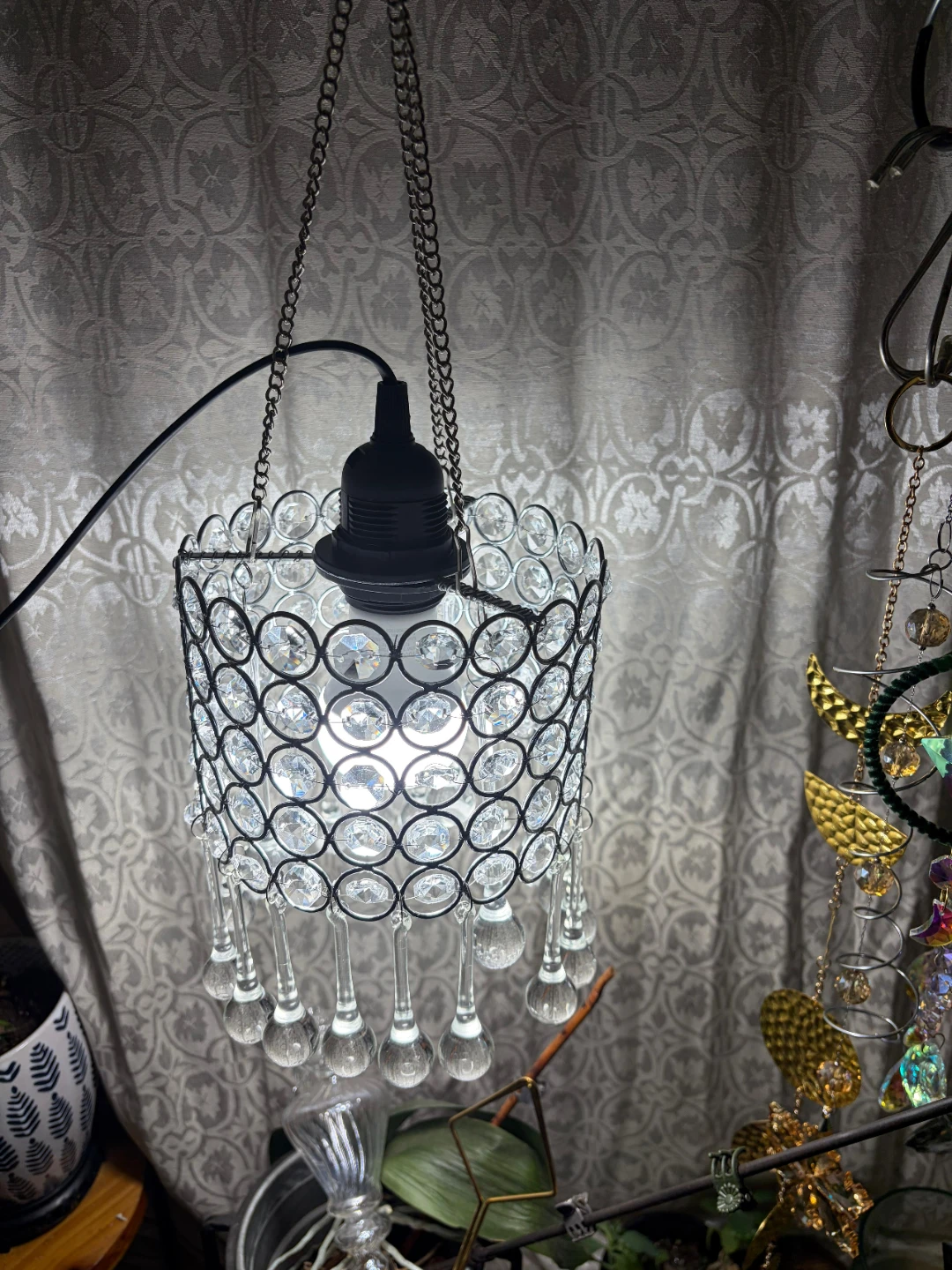 Crystal Beaded Chandelier Pendant Light Shade