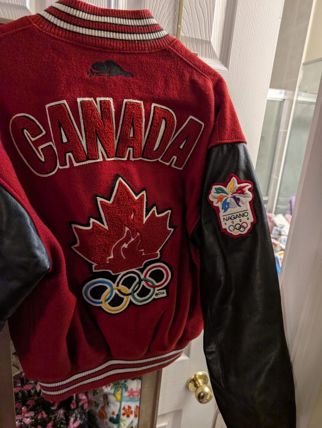Roots Athletics Canada Nagano 1998 Olympic Bomber Jacket Medium - photo 4