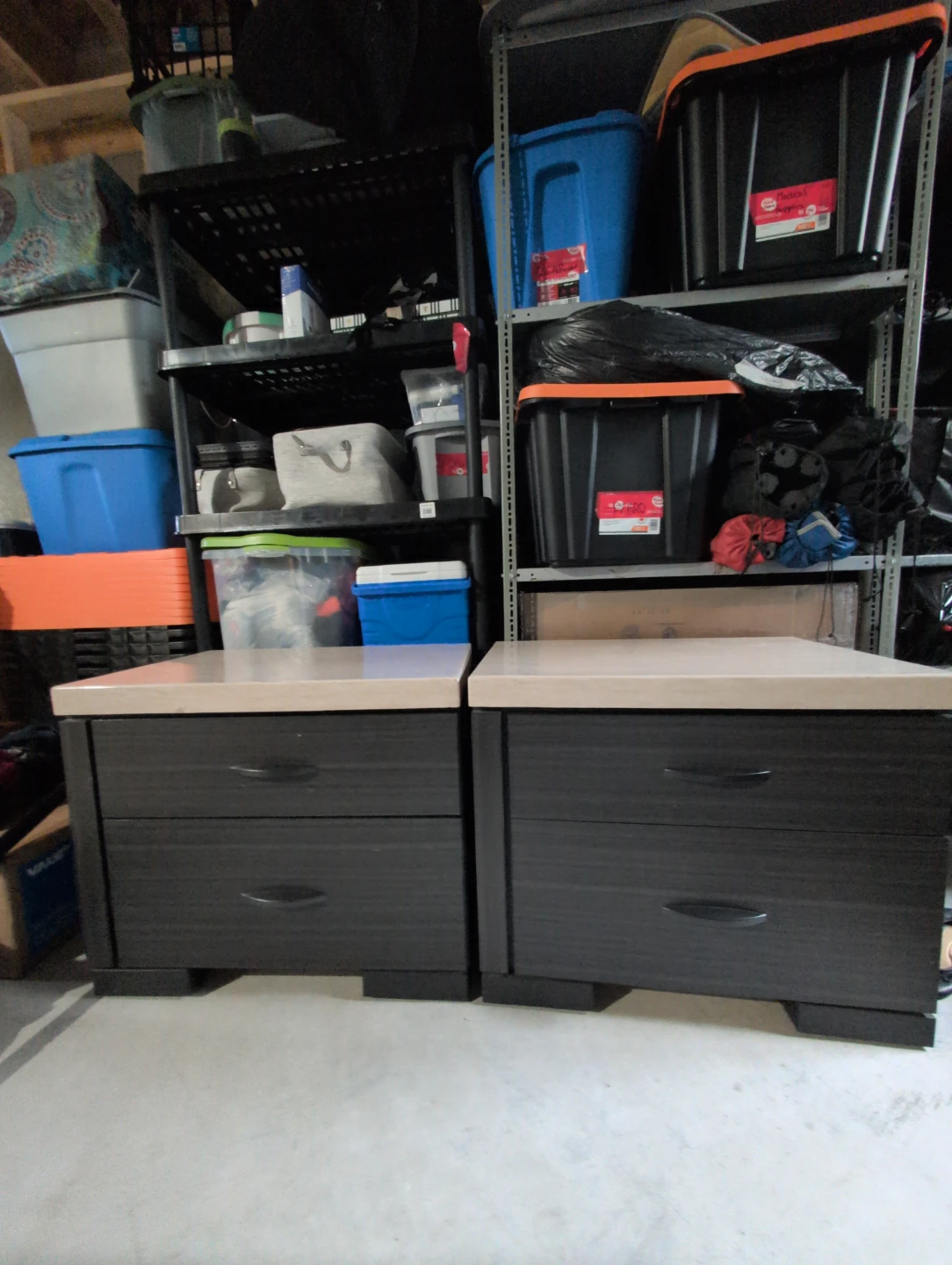 Pair of 2-Drawer Nightstands