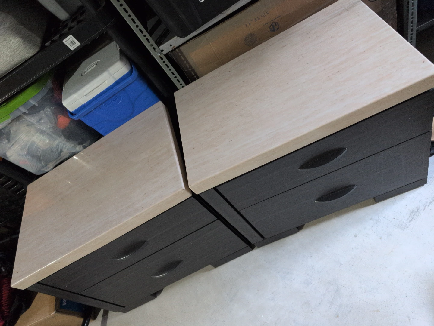 Pair of 2-Drawer Nightstands - photo 2