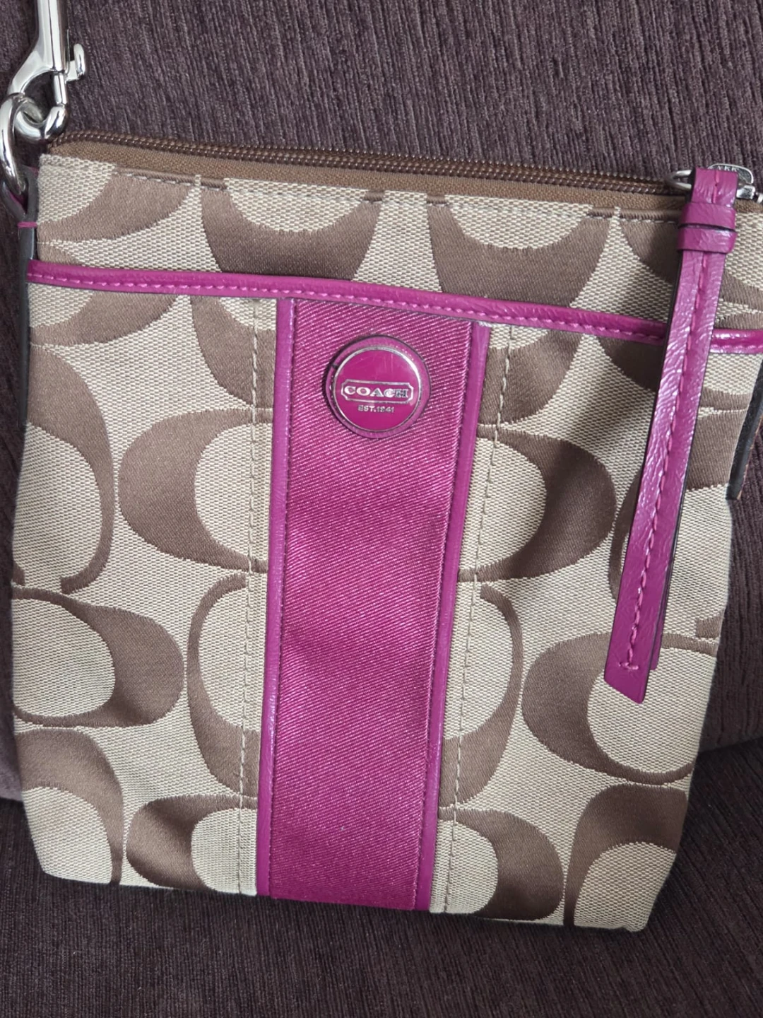 Coach Signature C Monogram Crossbody Bag