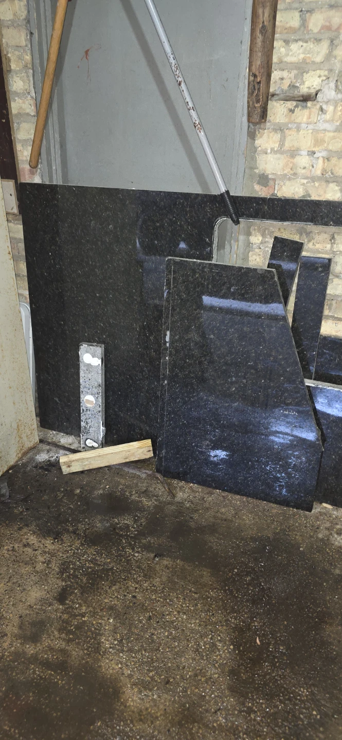Black Granite Countertop Slab with Sink Cutout - photo 2