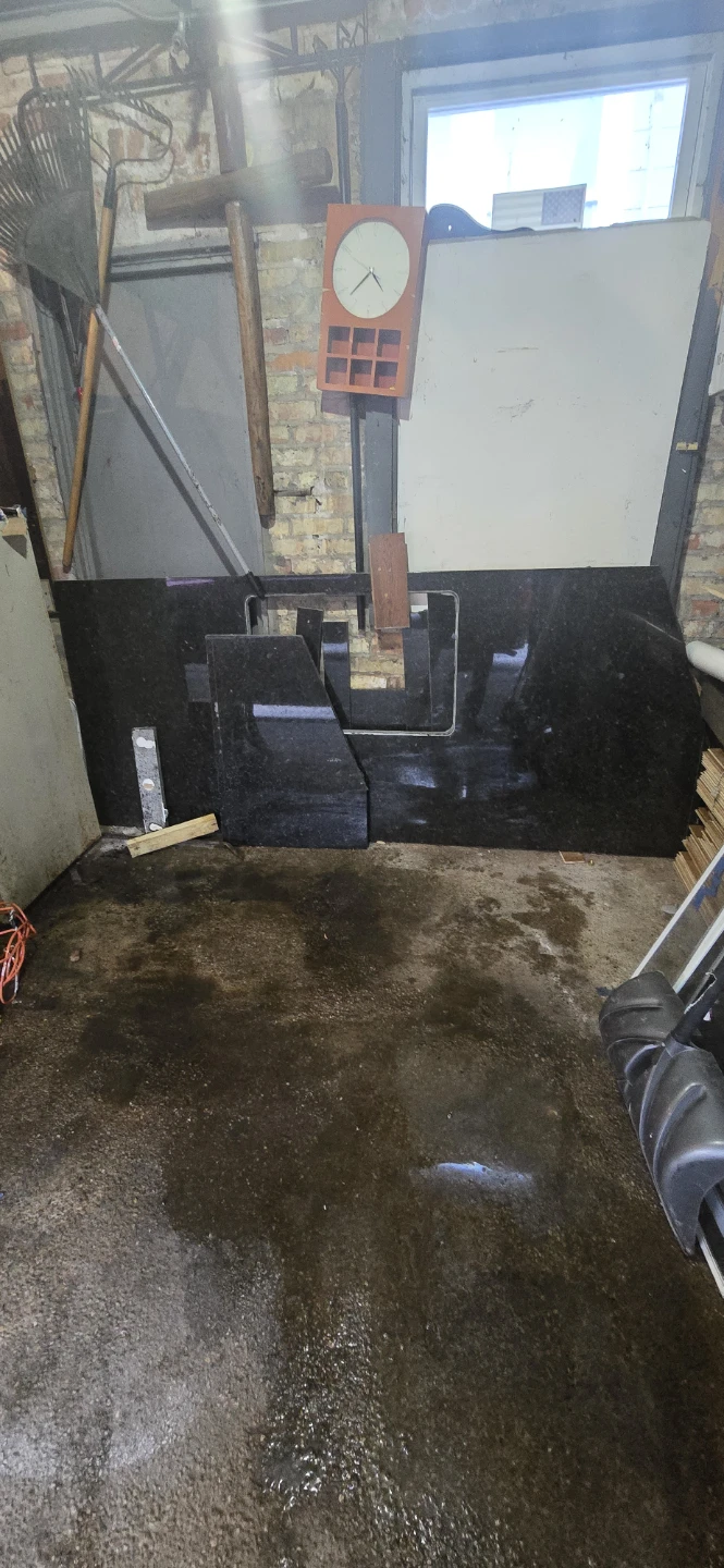Black Granite Countertop Slab with Sink Cutout - photo 5