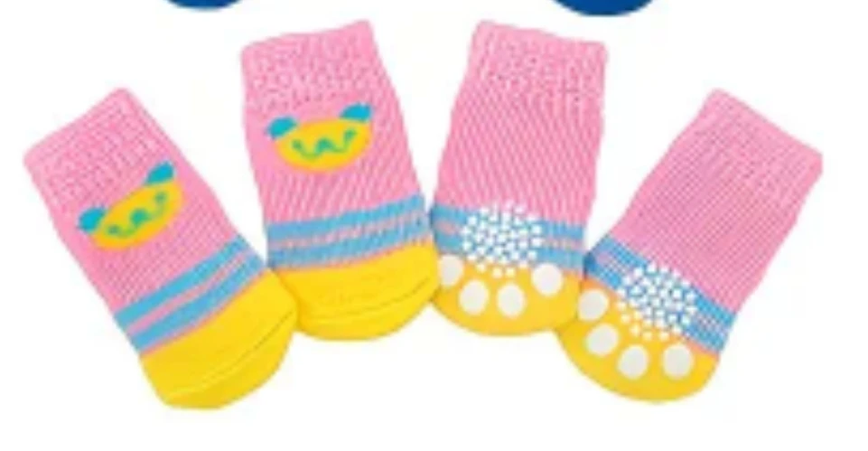🐾 5 sets of Cute Dog Socks 🐾 (Medium, Non-Skid) - photo 4