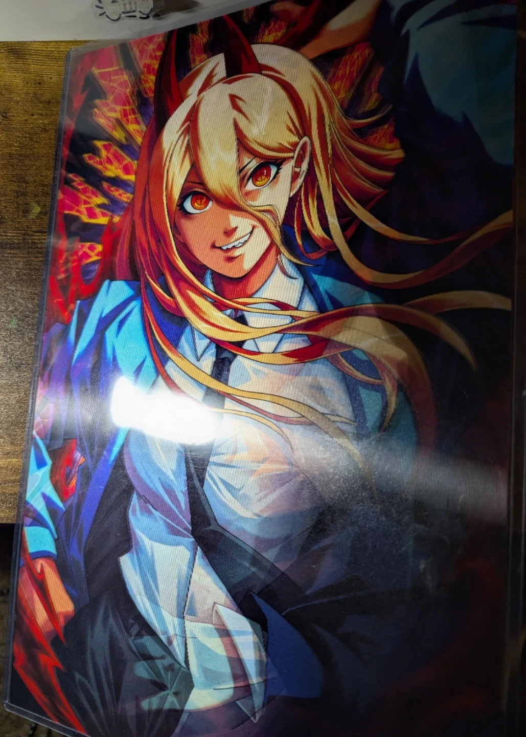 Holographic Chainsaw Man Poster - photo 3