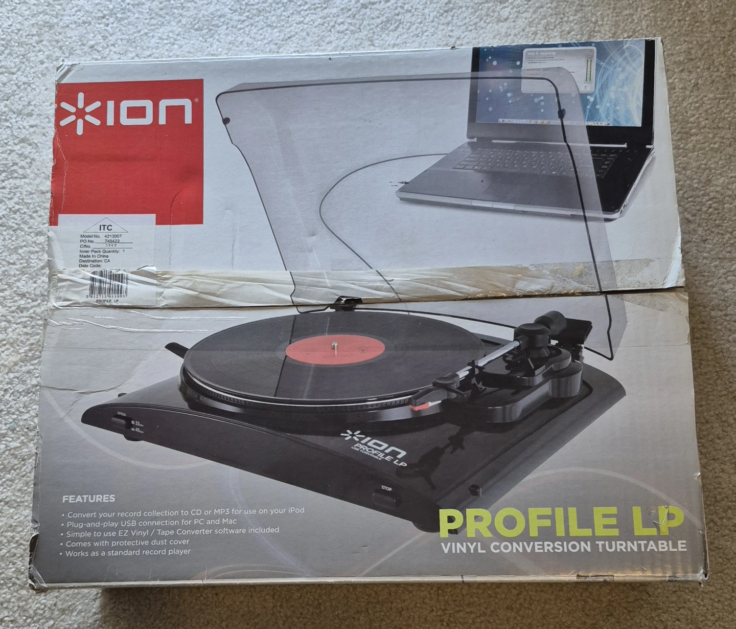 ION Profile LP Vinyl Conversion Turntable
