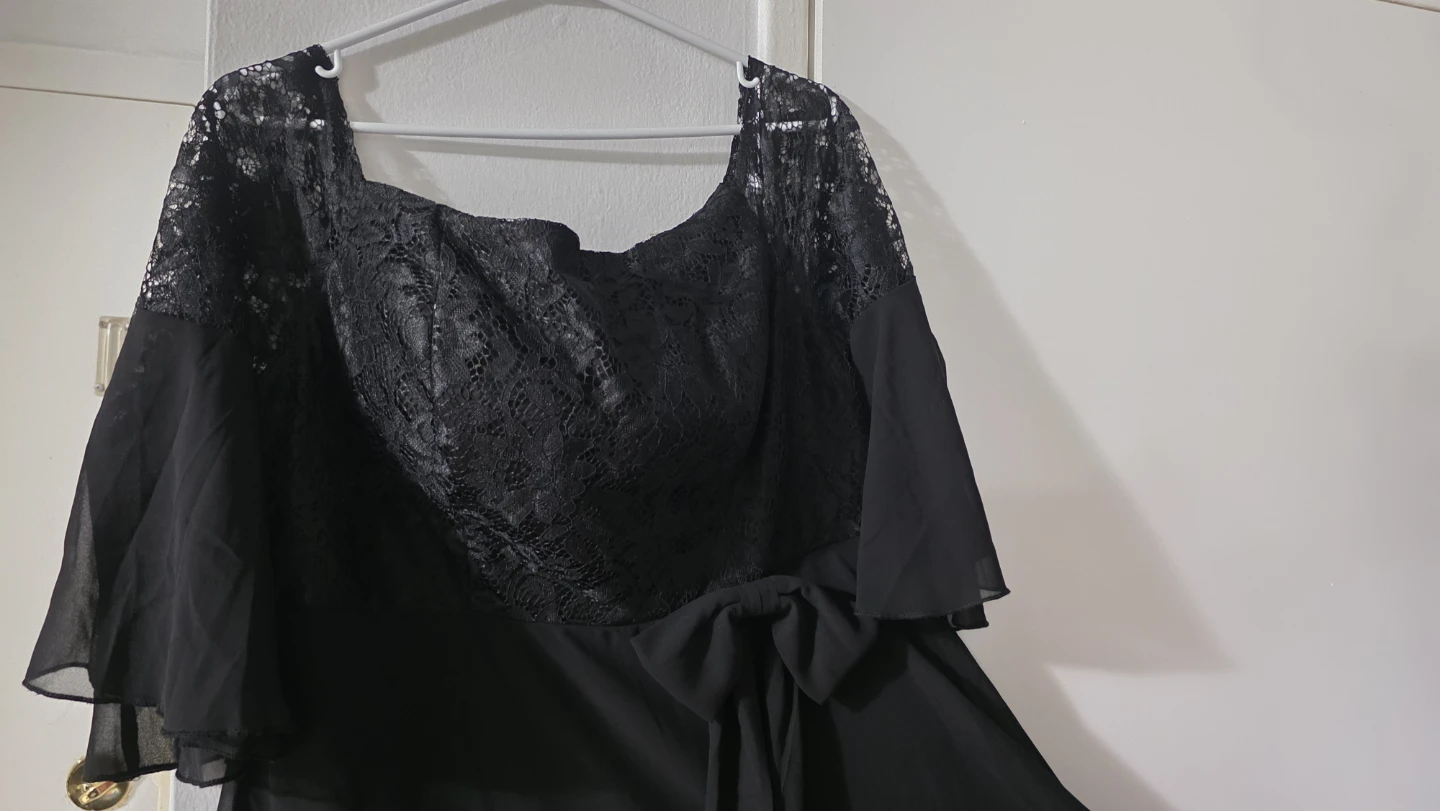 SHEIN Curve Black Lace Maxi Dress 0XL - photo 4