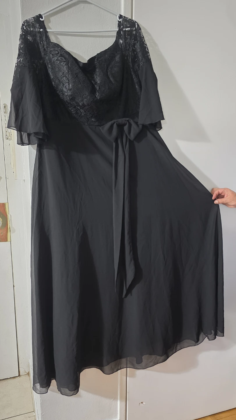 SHEIN Curve Black Lace Maxi Dress 0XL - photo 5