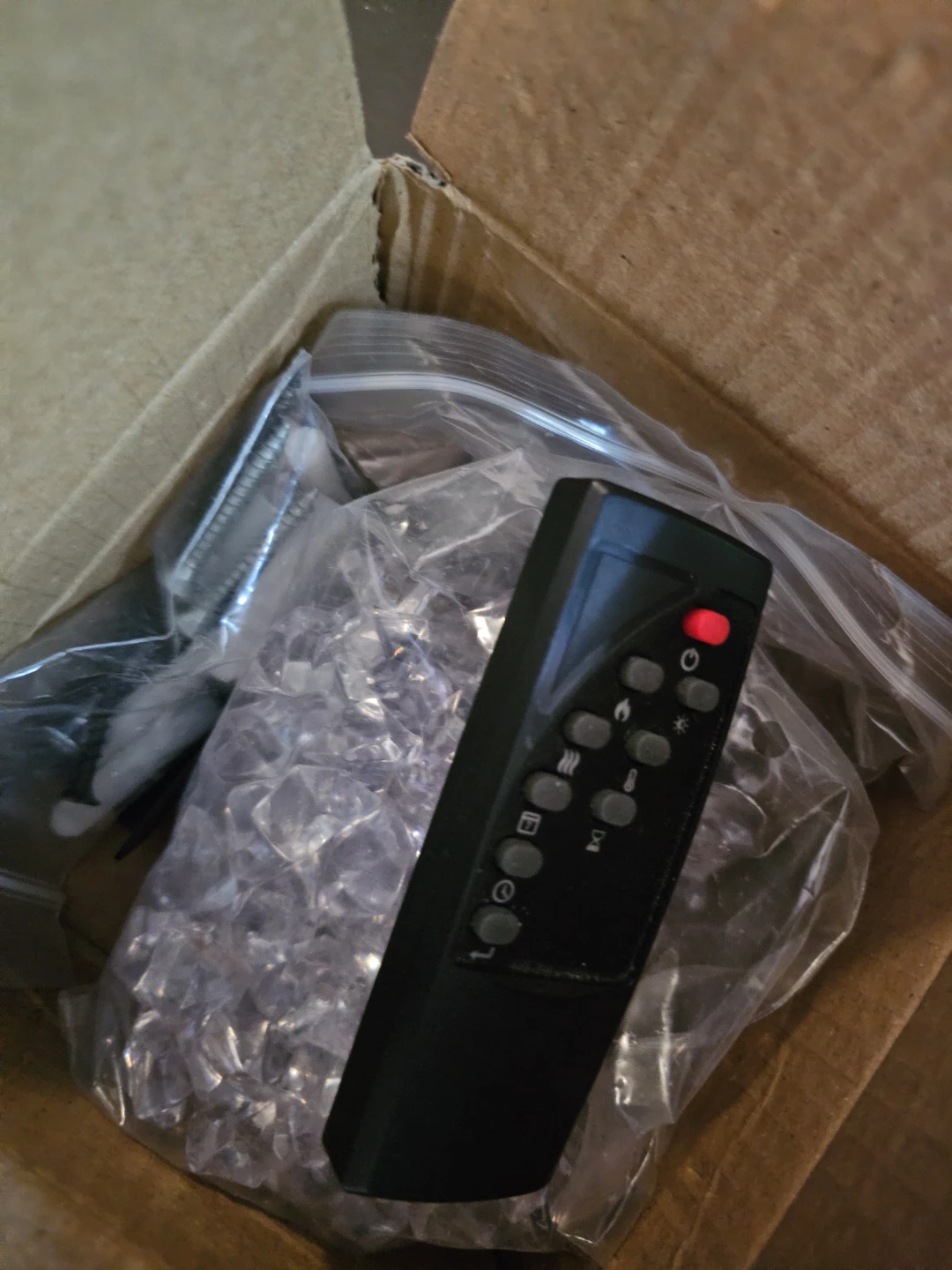 Black Electric Fireplace with Remote Control - photo 4