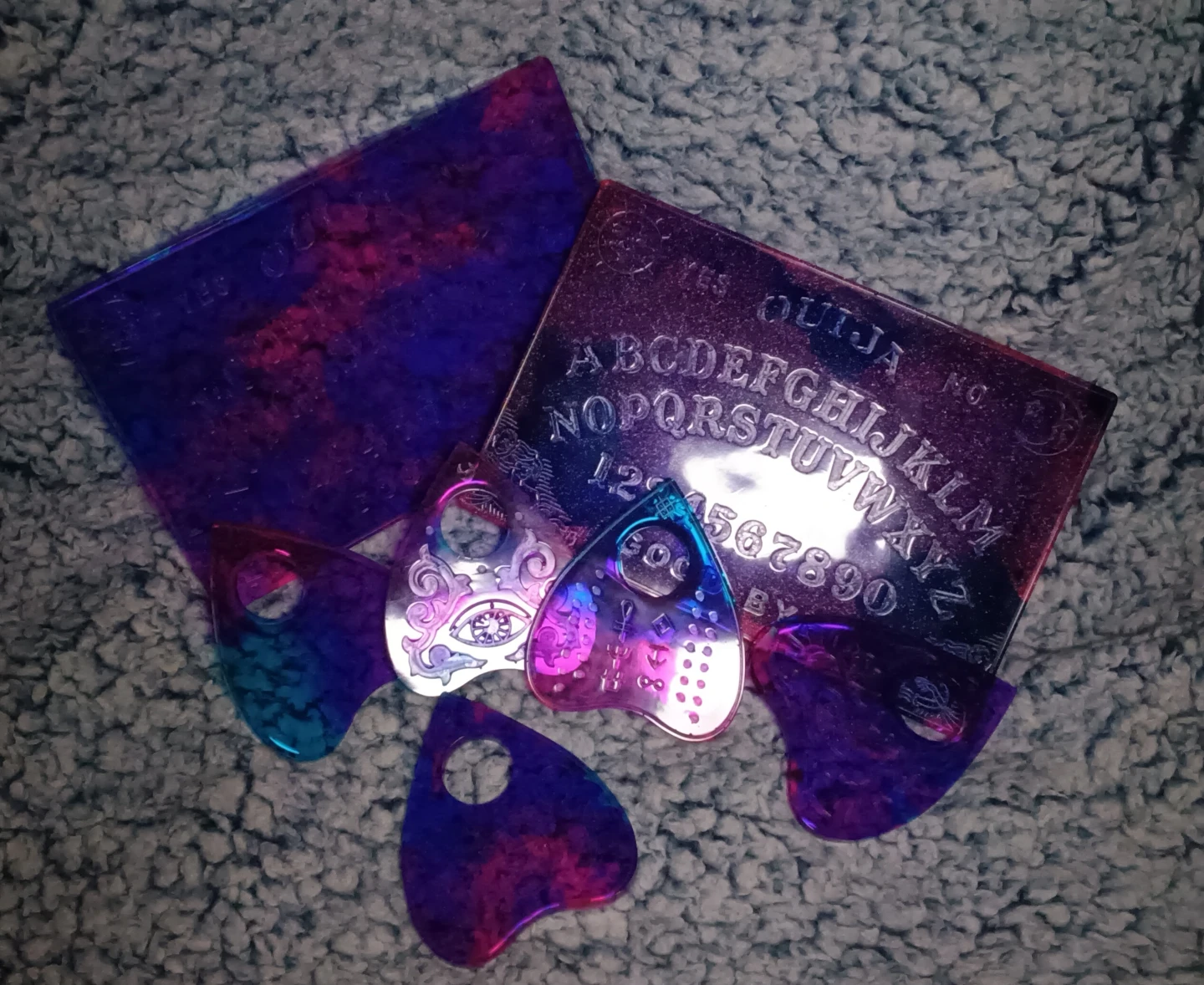Ouija Board and Planchettes Set