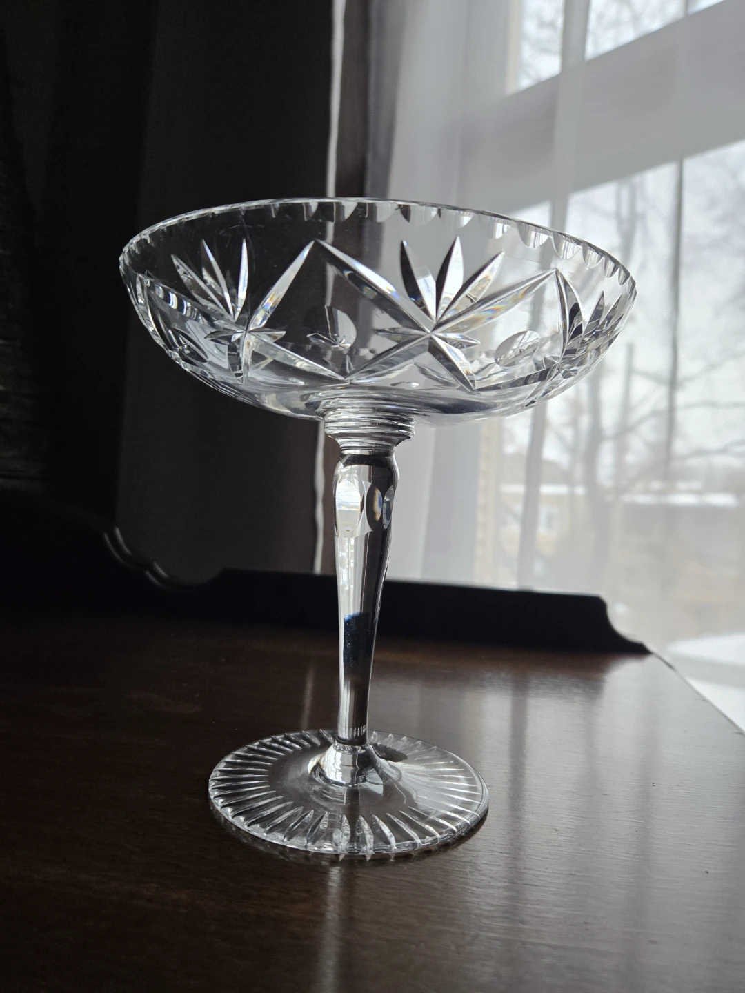 Crystal Footed Compote Dish