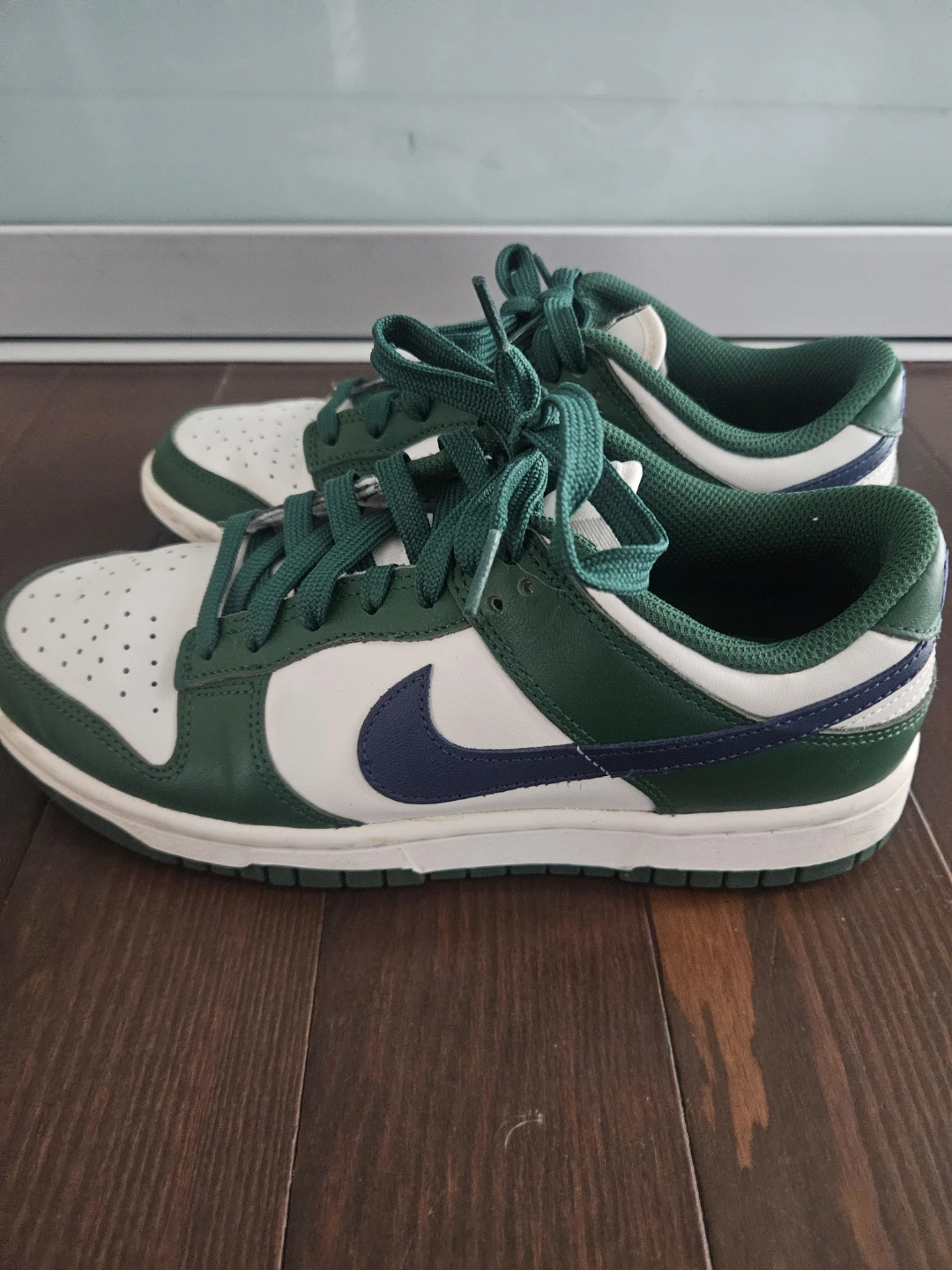 Nike Dunk Low Green White womens 7.5 - photo 2