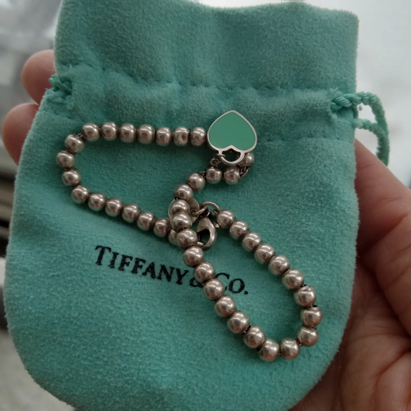 Tiffany & Co. Sterling Silver Heart Charm Bracelet - photo 4