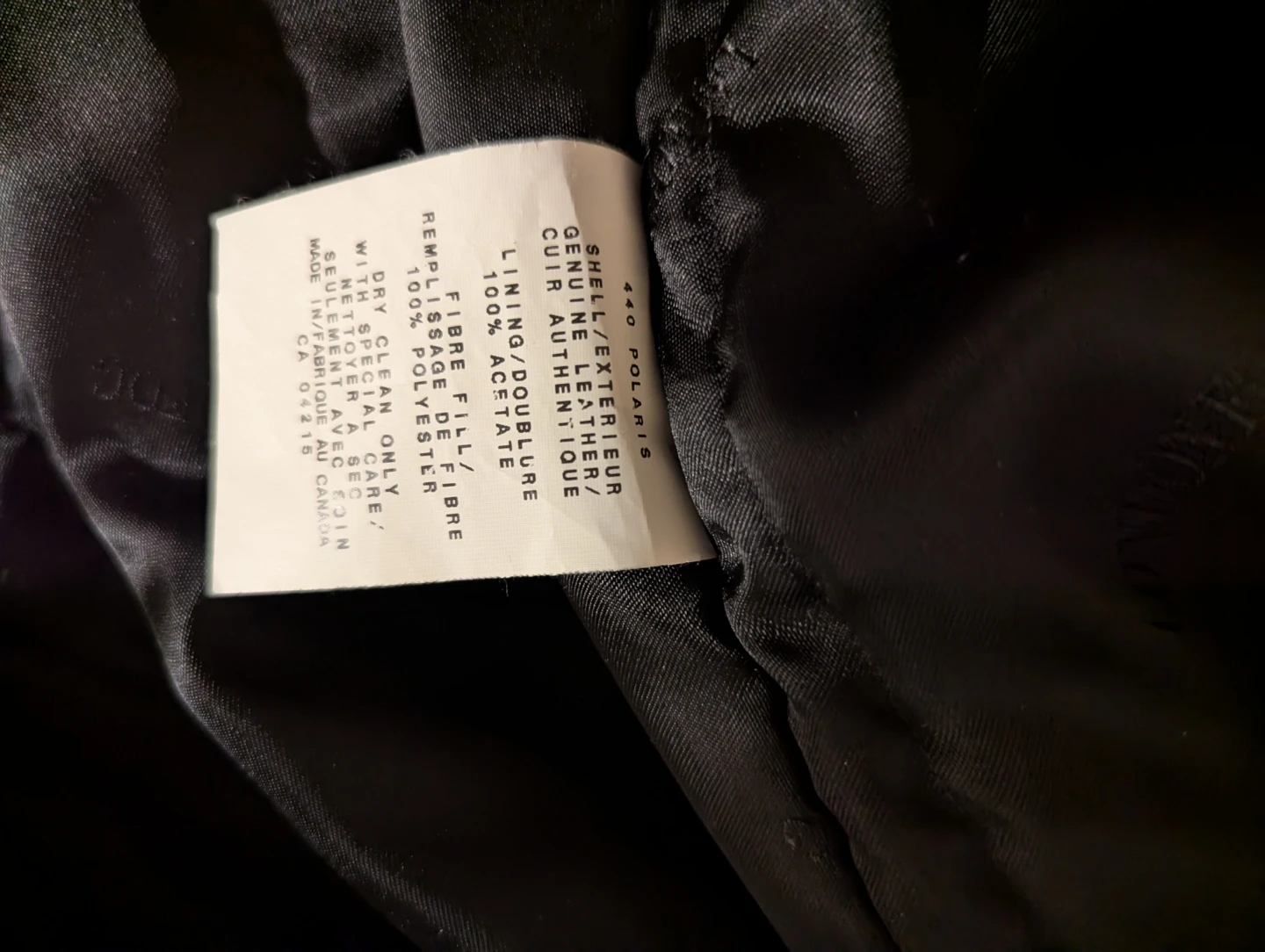 Men's London Fog Black Leather Jacket 42R - photo 4