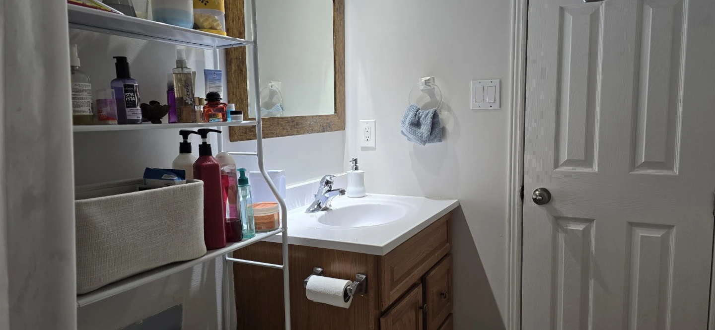 White Metal Toilet Shelf Organizer - photo 4