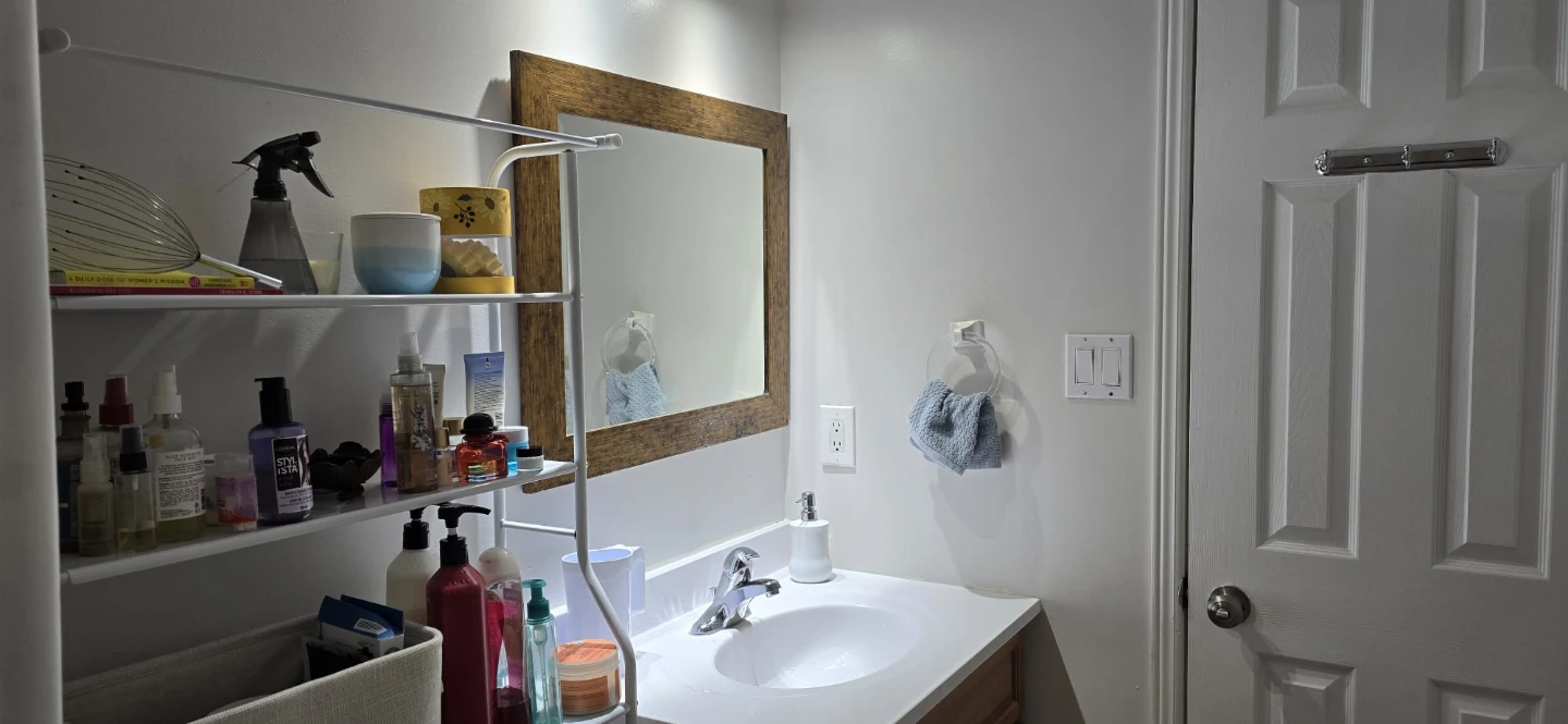 White Metal Toilet Shelf Organizer - photo 2