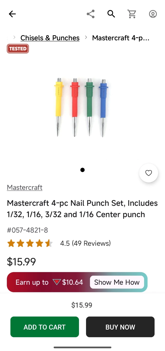 Mastercraft 4 Piece Nail Set - photo 3