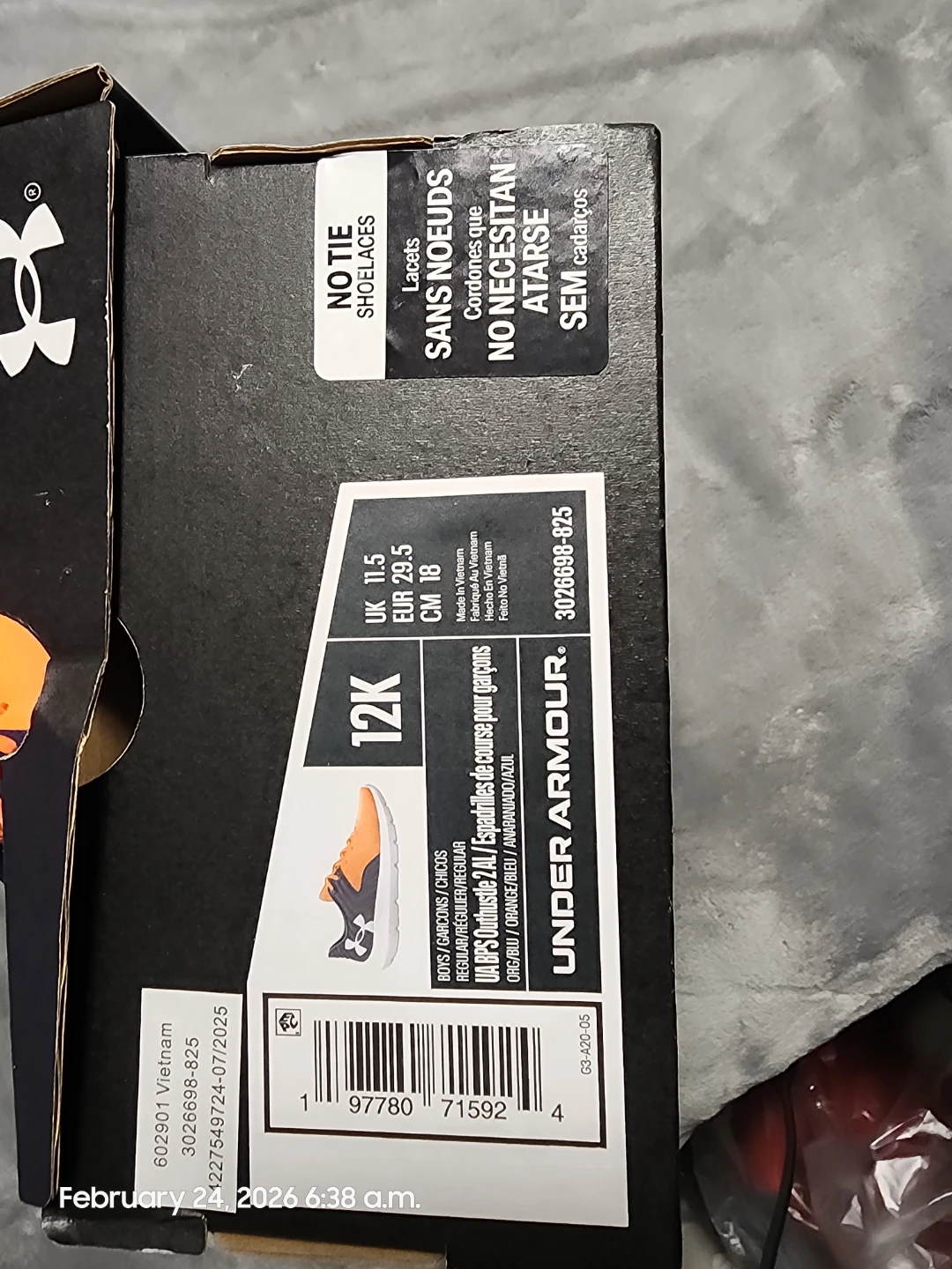 Under Armour Toddler Shoes Orange/Navy Size 12K - photo 3