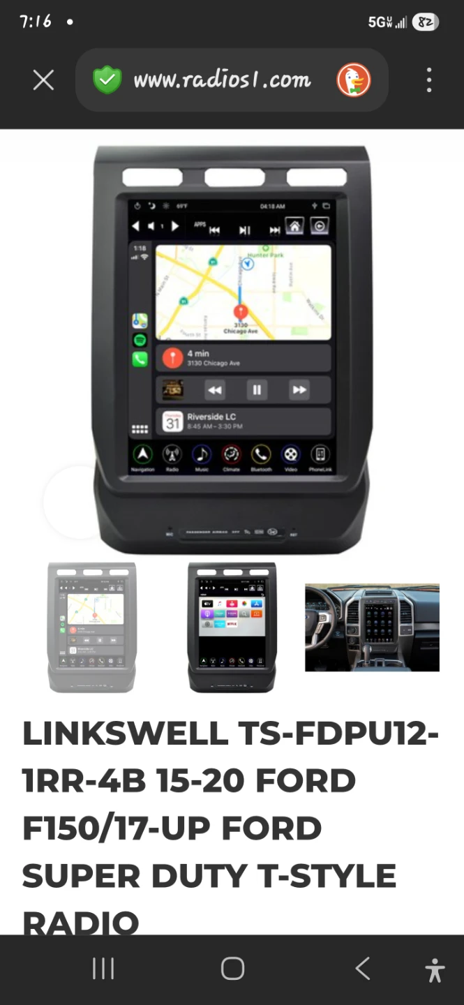 LinksWell TS-FDP12-1RR-4B 12.1" Ford F150/Super Duty Radio - photo 3