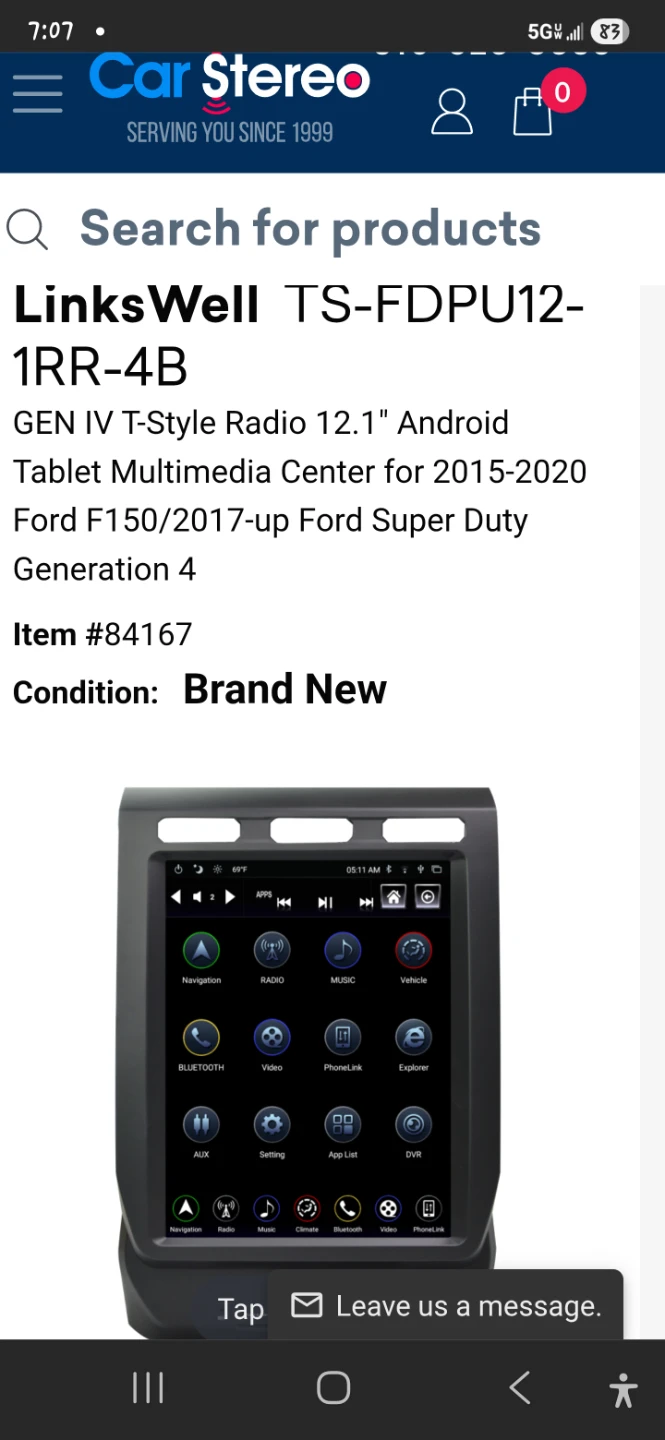 LinksWell TS-FDP12-1RR-4B 12.1" Ford F150/Super Duty Radio - photo 4