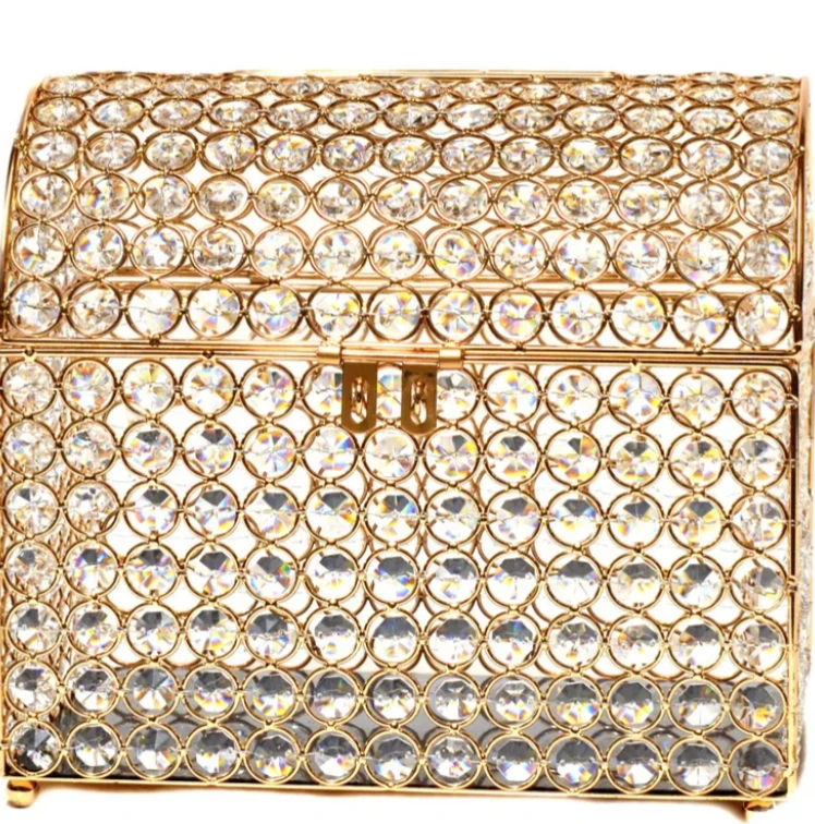 Crystal and Gold card/money Box