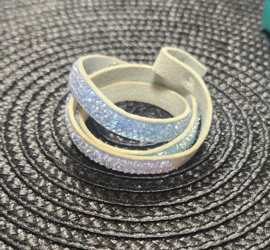 Origami Owl Bracelet with Blue and Purple Crystals - photo 2