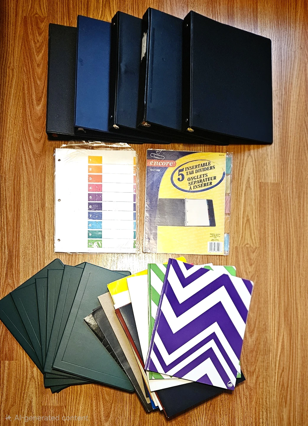Assorted Binders, Dividers and Folders 🏆