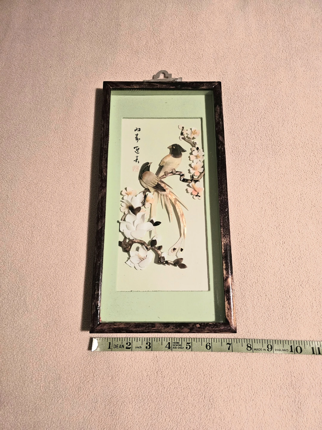 Beautiful Vintage Chinese Shadow Box Art 3D 14"x7" $30 - photo 3