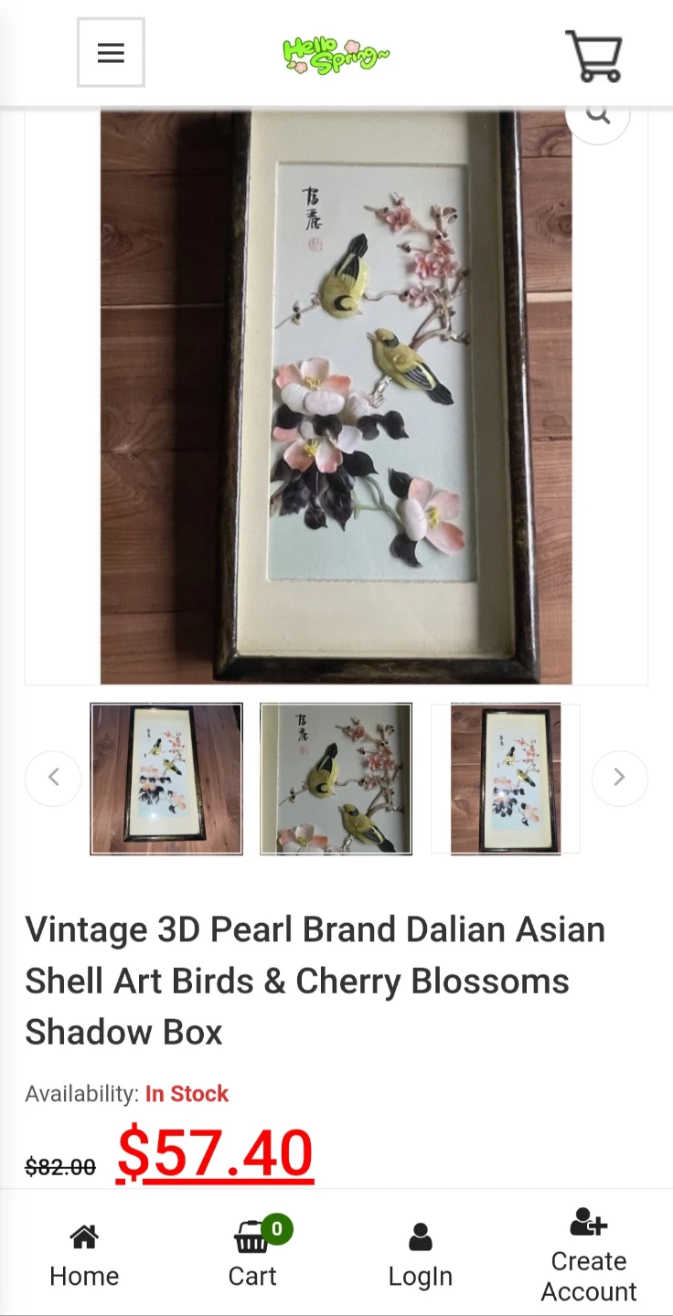 Beautiful Vintage Chinese Shadow Box Art 3D 14"x7" $30 - photo 5
