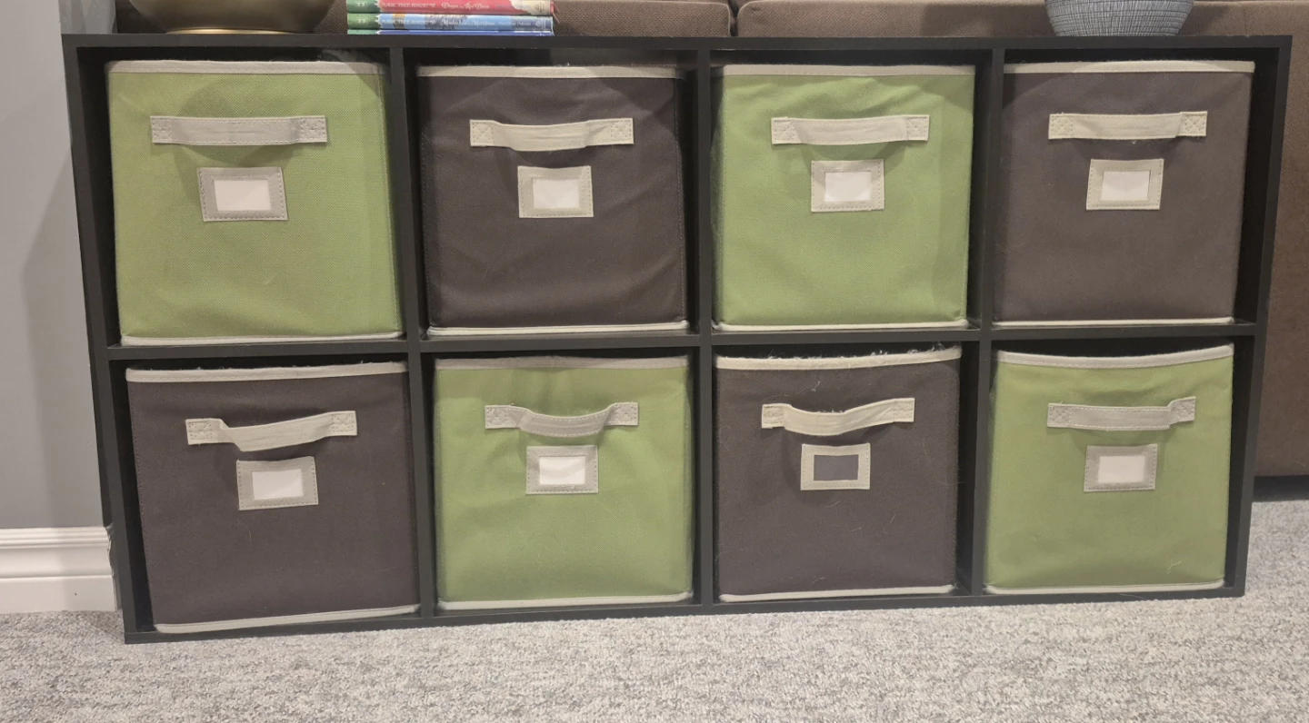 Storage Cube Organizer with 8 Fabric Bins - photo 2
