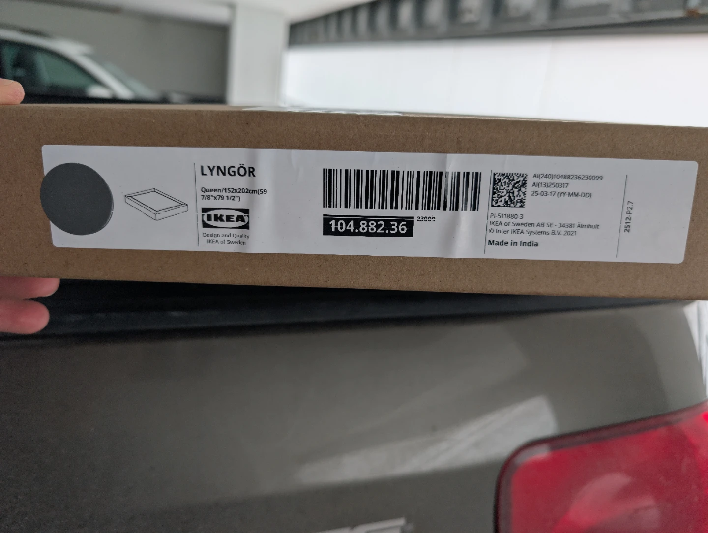 IKEA LYNGÖR Mattress base, beige, Full - photo 2