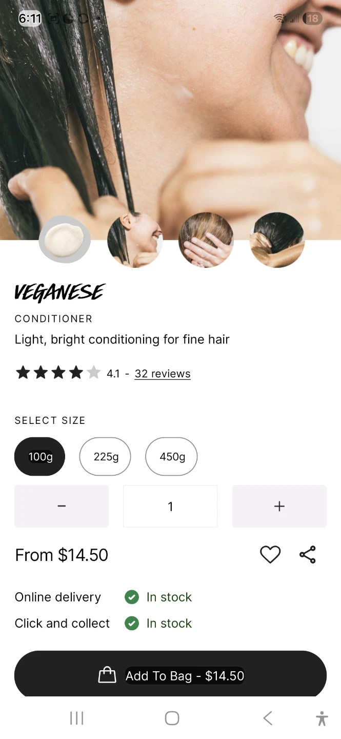 Lush VEGANESE Conditioner 100g - photo 2