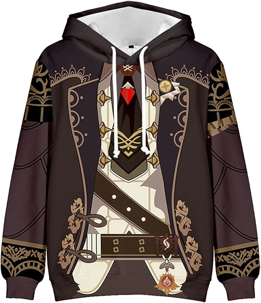 Diluc Hoodie Genshin Impact Cosplay