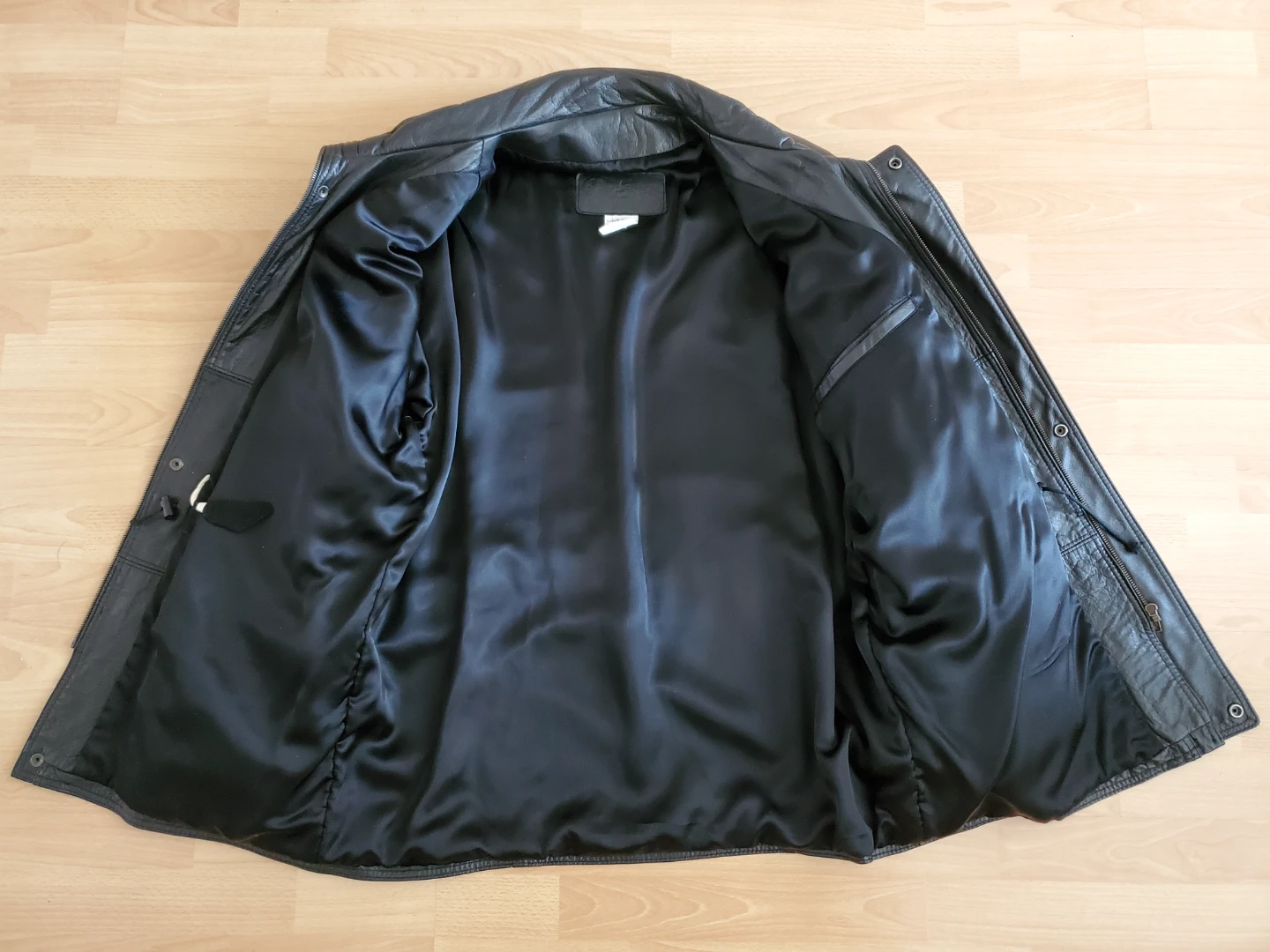 Men's Lined Leather Jacket - photo 3