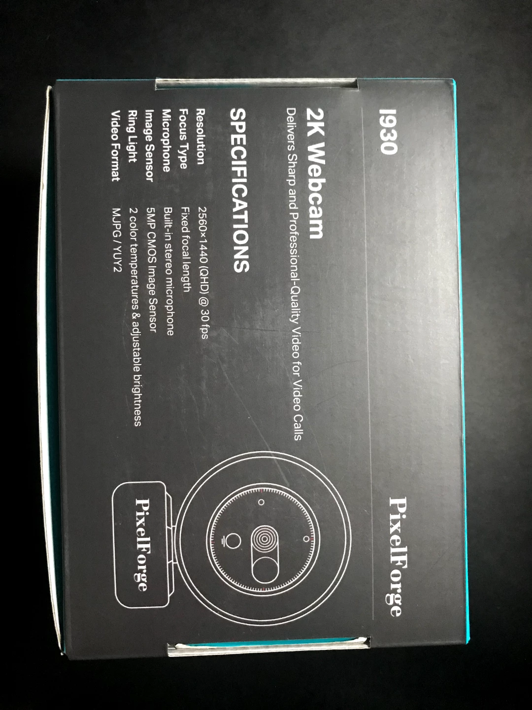 PixelForge 1930 Quad HD 2K Webcam with Ring Light - photo 2