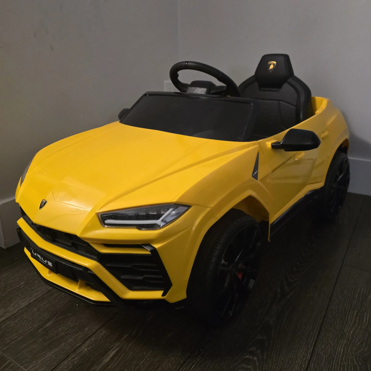 Yellow Lamborghini Ride-On Car for Kids