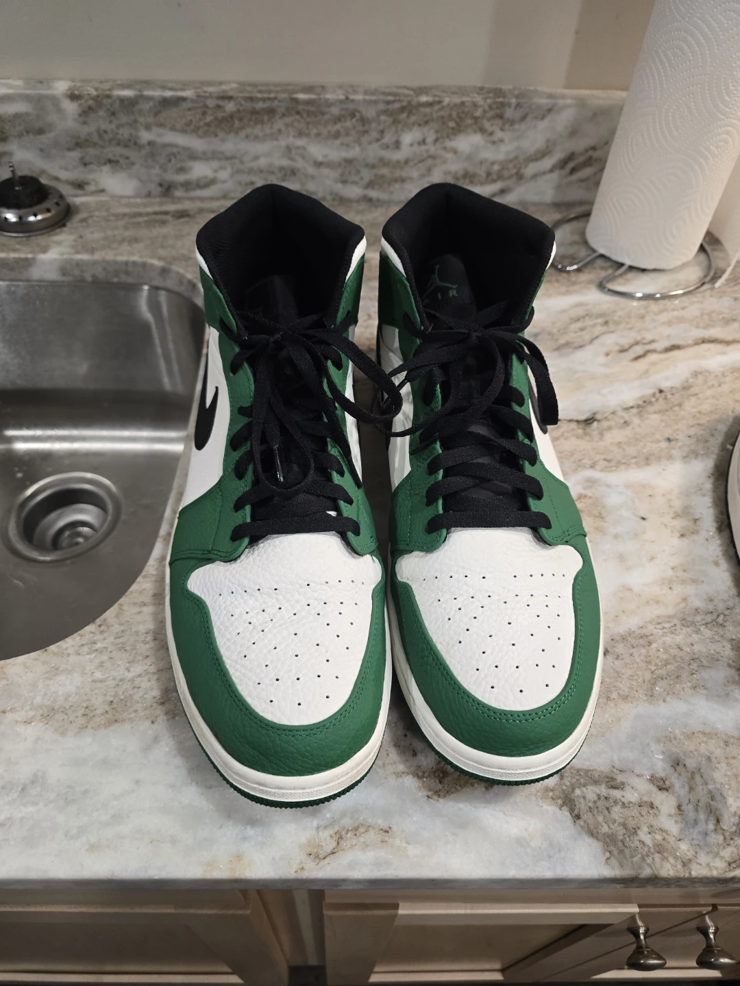 (3 pairs) of  Air Jordan 1 Mid sz 17 - photo 4