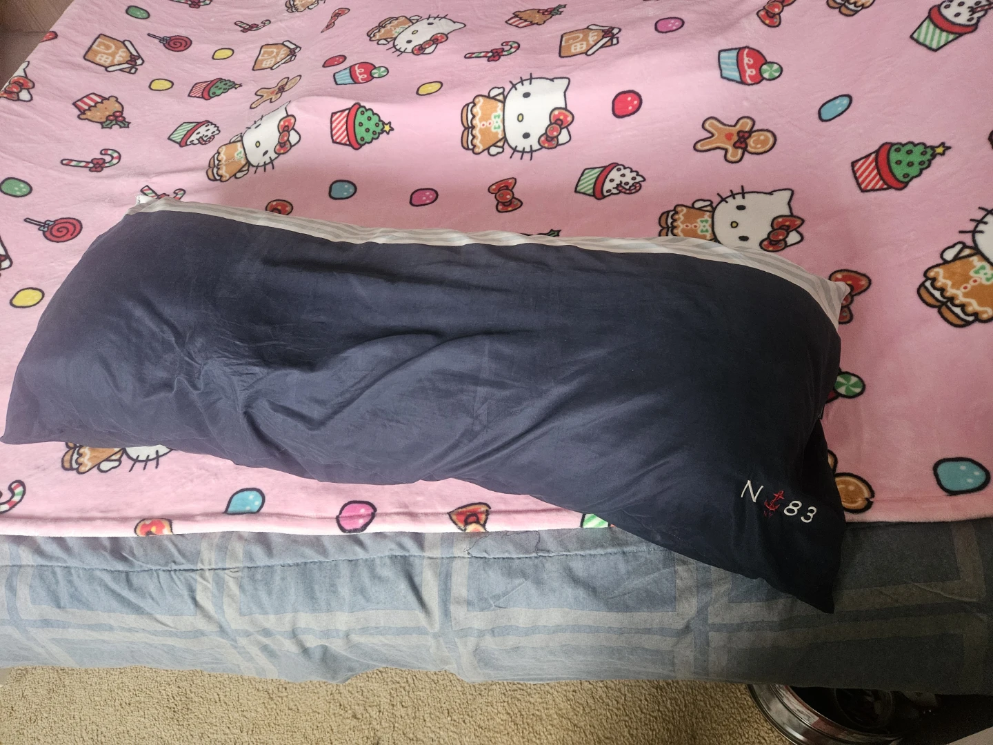 Nautica Navy and White Striped Pillow - photo 3