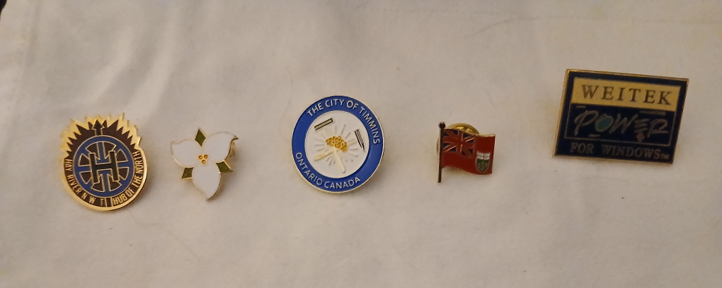 Lot of 5 Assorted Lapel Pins