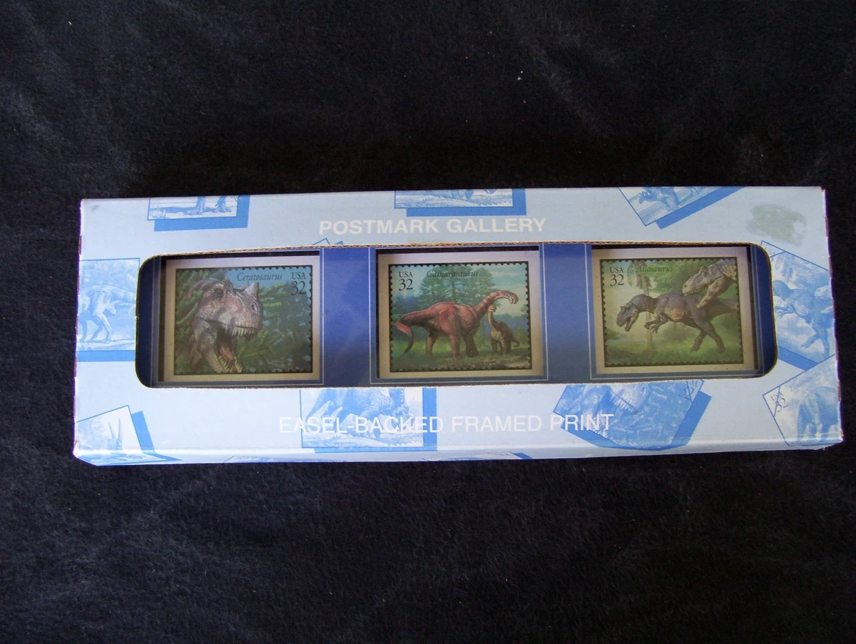 Postmark Gallery Collectible Framed Print - Dinosaurs