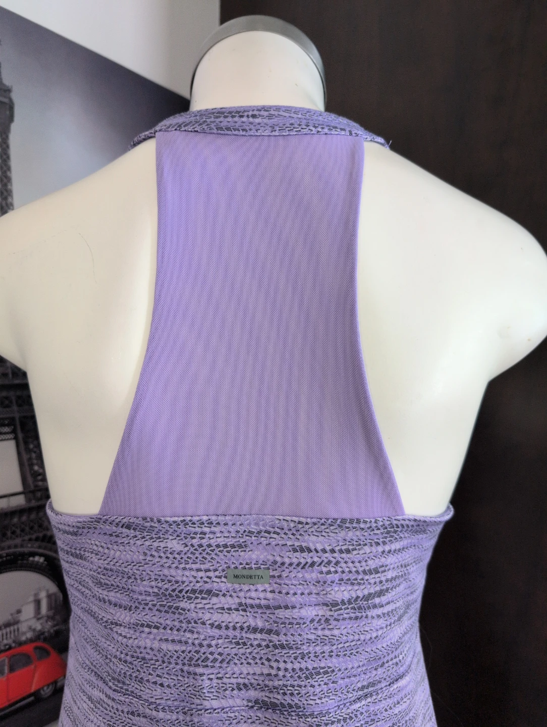 Mondetta Lavender Heathered Racerback Tennis Dress - photo 4