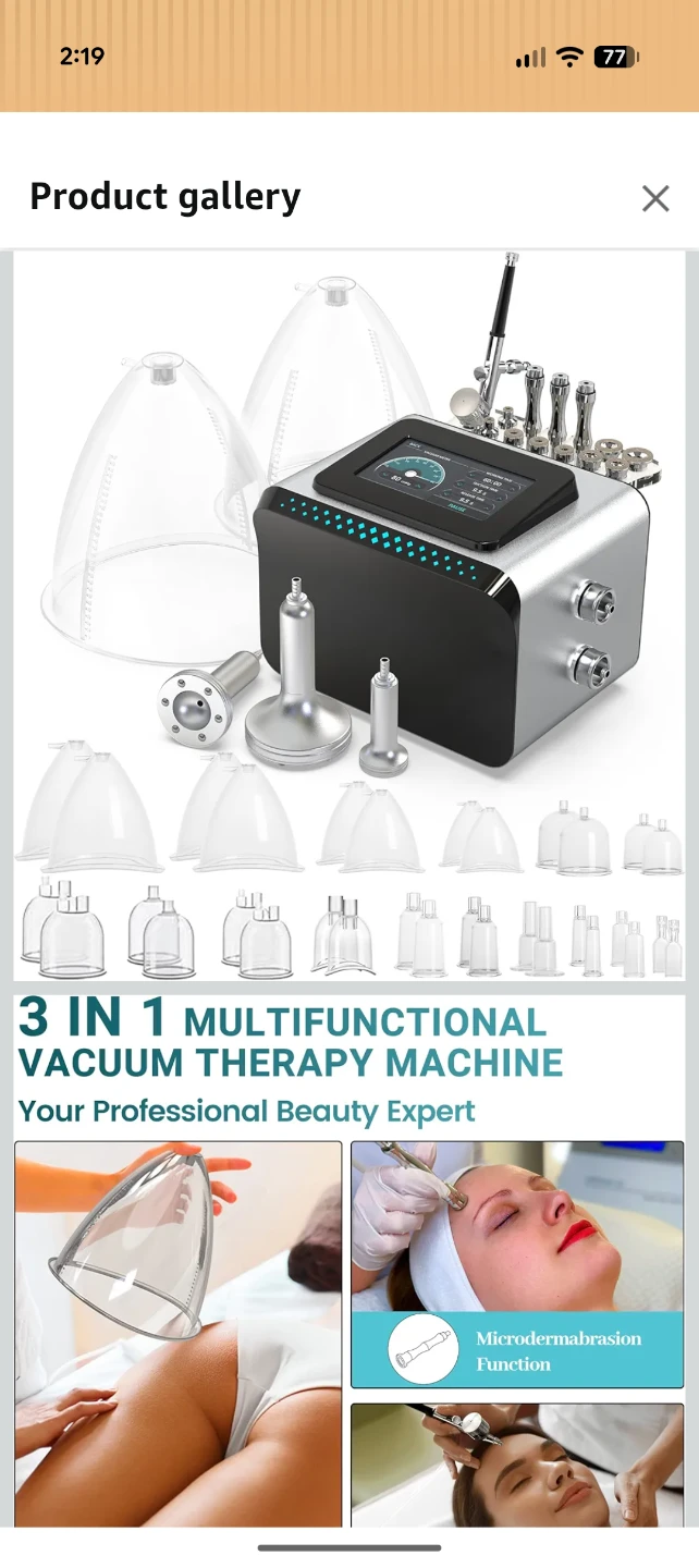 3 In 1 Multifunctional Vacuum Therapy Machine Kit