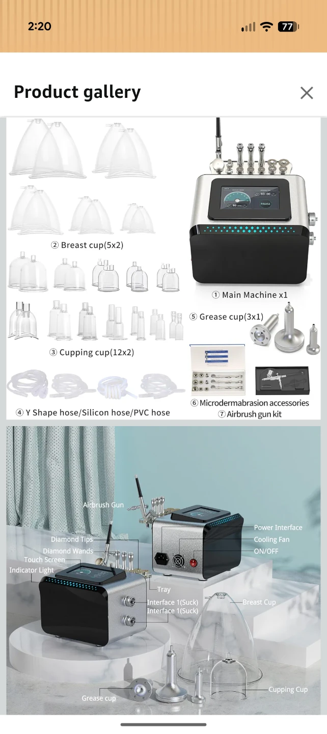 3 In 1 Multifunctional Vacuum Therapy Machine Kit - photo 4